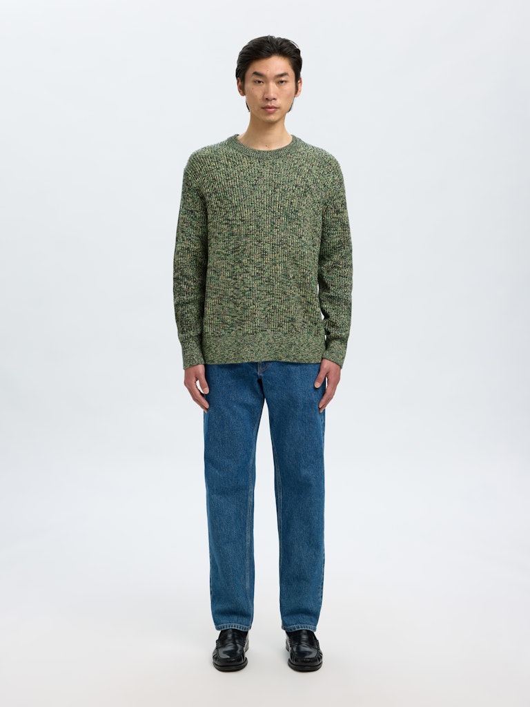SELECTED HOMME Strick Pullover Sky Captain Twist