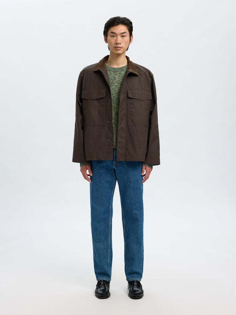 SELECTED HOMME Strick Pullover Sky Captain Twist