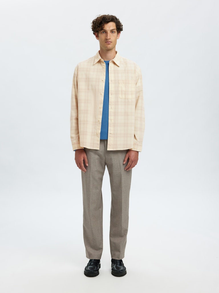 SELECTED HOMME Cord Hemd Egret