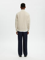 SELECTED HOMME Half Zip Pullover Oatmeal