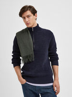 SELECTED HOMME Half Zip Pullover Sky Captain