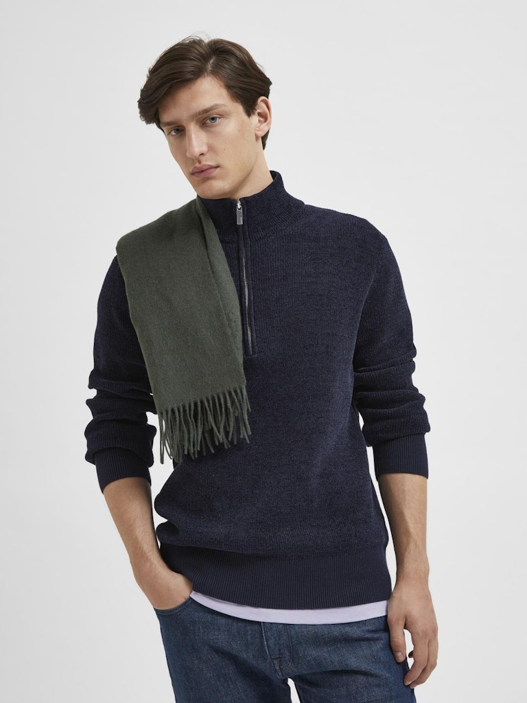 SELECTED HOMME Half Zip Pullover Sky Captain