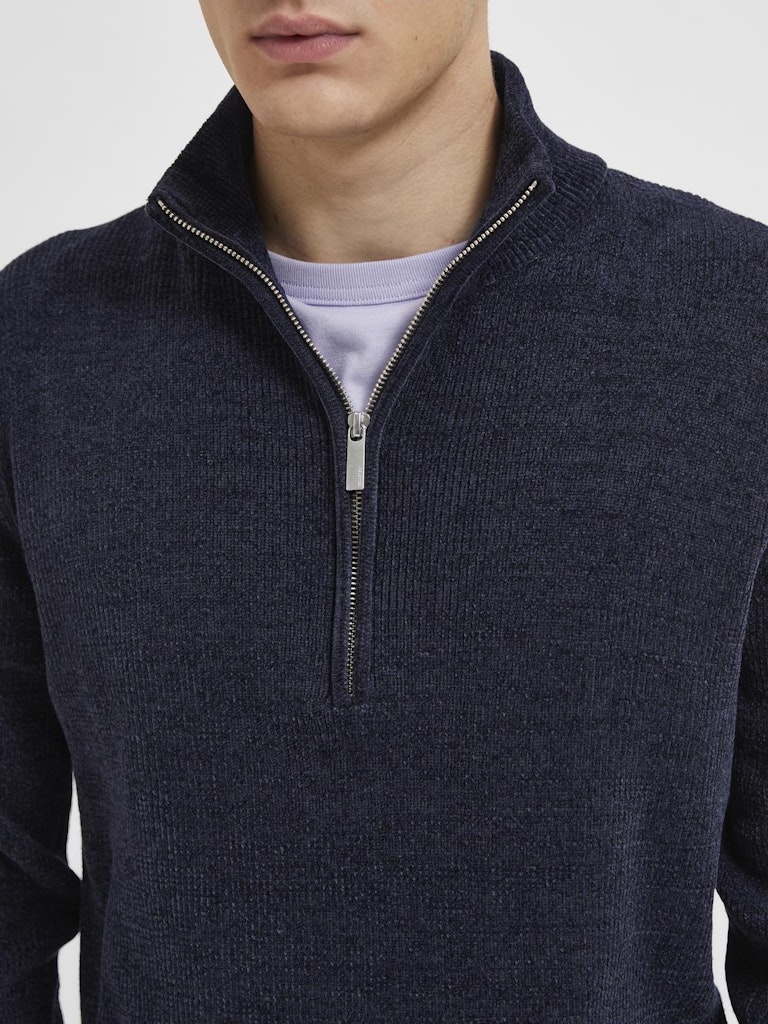 SELECTED HOMME Half Zip Pullover Sky Captain