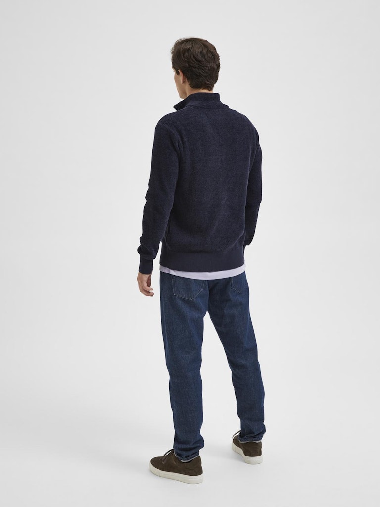 SELECTED HOMME Half Zip Pullover Sky Captain