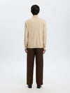 SELECTED HOMME Rollkragen Pullover Oatmeal Melange