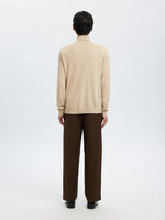 SELECTED HOMME Rollkragen Pullover Oatmeal Melange