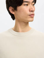 SELECTED HOMME Struktur Pullover Oatmeal