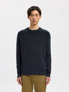 SELECTED HOMME Struktur Pullover Sky Captain