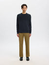 SELECTED HOMME Struktur Pullover Sky Captain