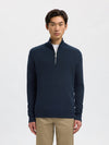 SELECTED HOMME Half Zip Pullover Sky Captain