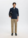 SELECTED HOMME Half Zip Pullover Sky Captain