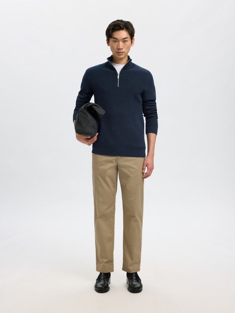 SELECTED HOMME Half Zip Pullover Sky Captain