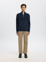 SELECTED HOMME Half Zip Pullover Sky Captain