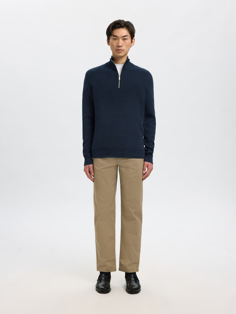 SELECTED HOMME Half Zip Pullover Sky Captain