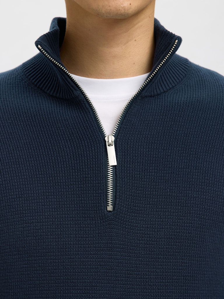 SELECTED HOMME Half Zip Pullover Sky Captain