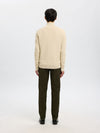 SELECTED HOMME Half Zip Pullover Oatmeal
