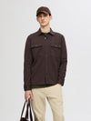 SELECTED HOMME Leichtes Overshirt Chocolate Torte