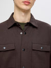 SELECTED HOMME Leichtes Overshirt Chocolate Torte