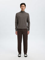 SELECTED HOMME Rollkragen Pullover Morel Twist