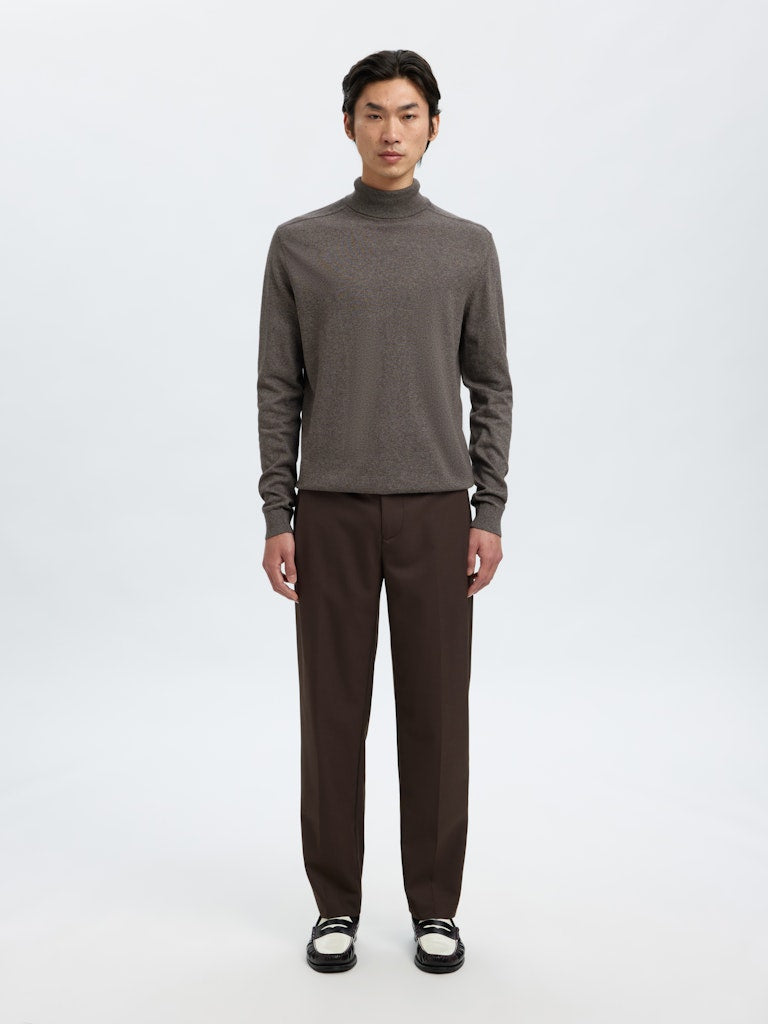 SELECTED HOMME Rollkragen Pullover Morel Twist