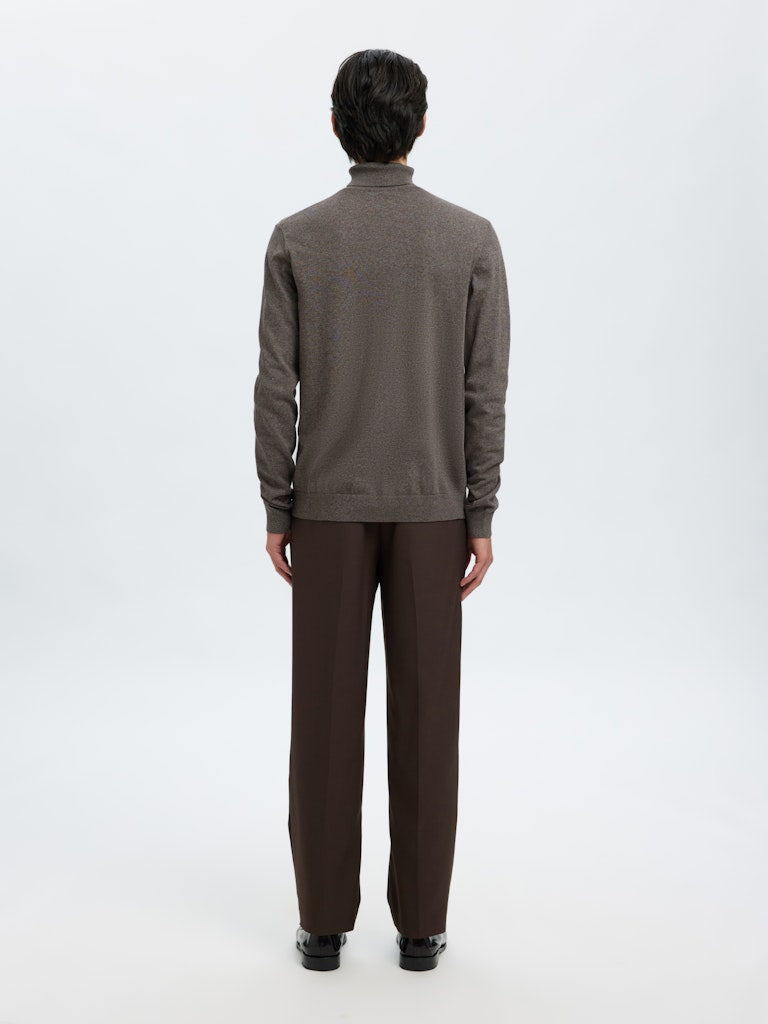 SELECTED HOMME Rollkragen Pullover Morel Twist