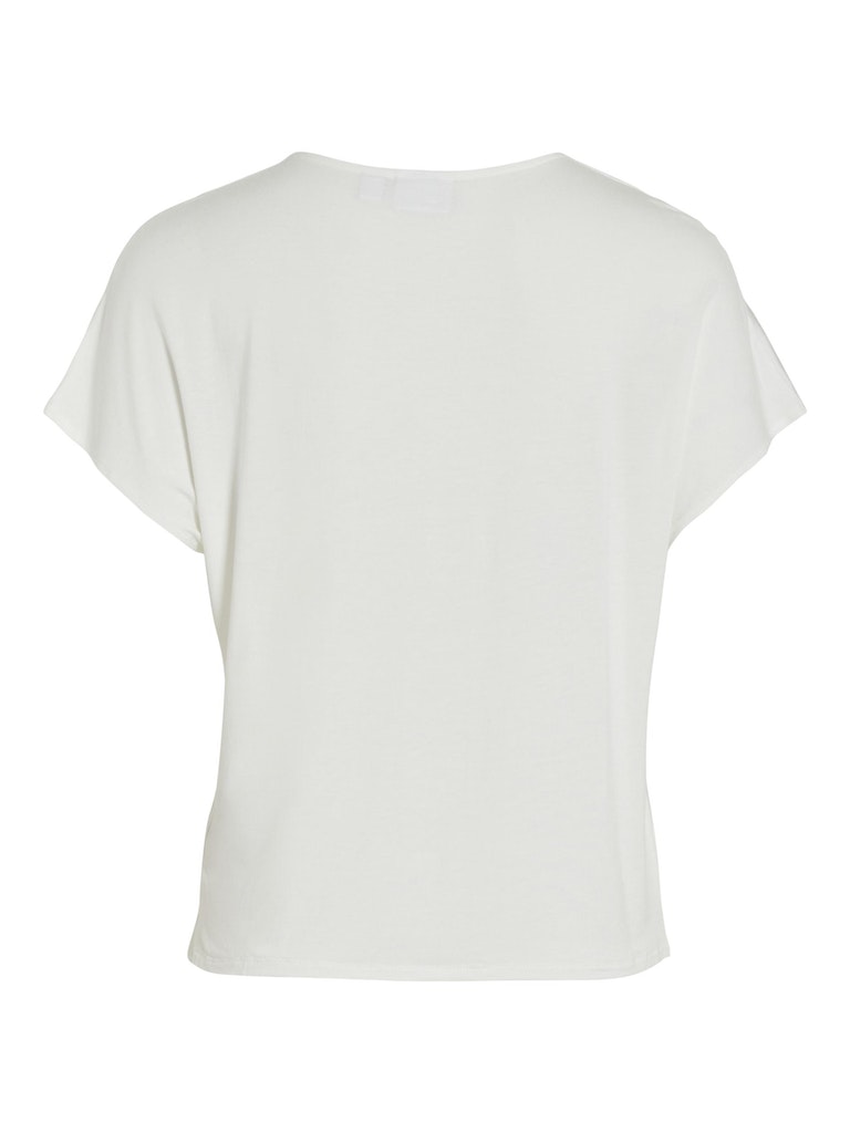 VILA V Neck Blusenshirt Snow White