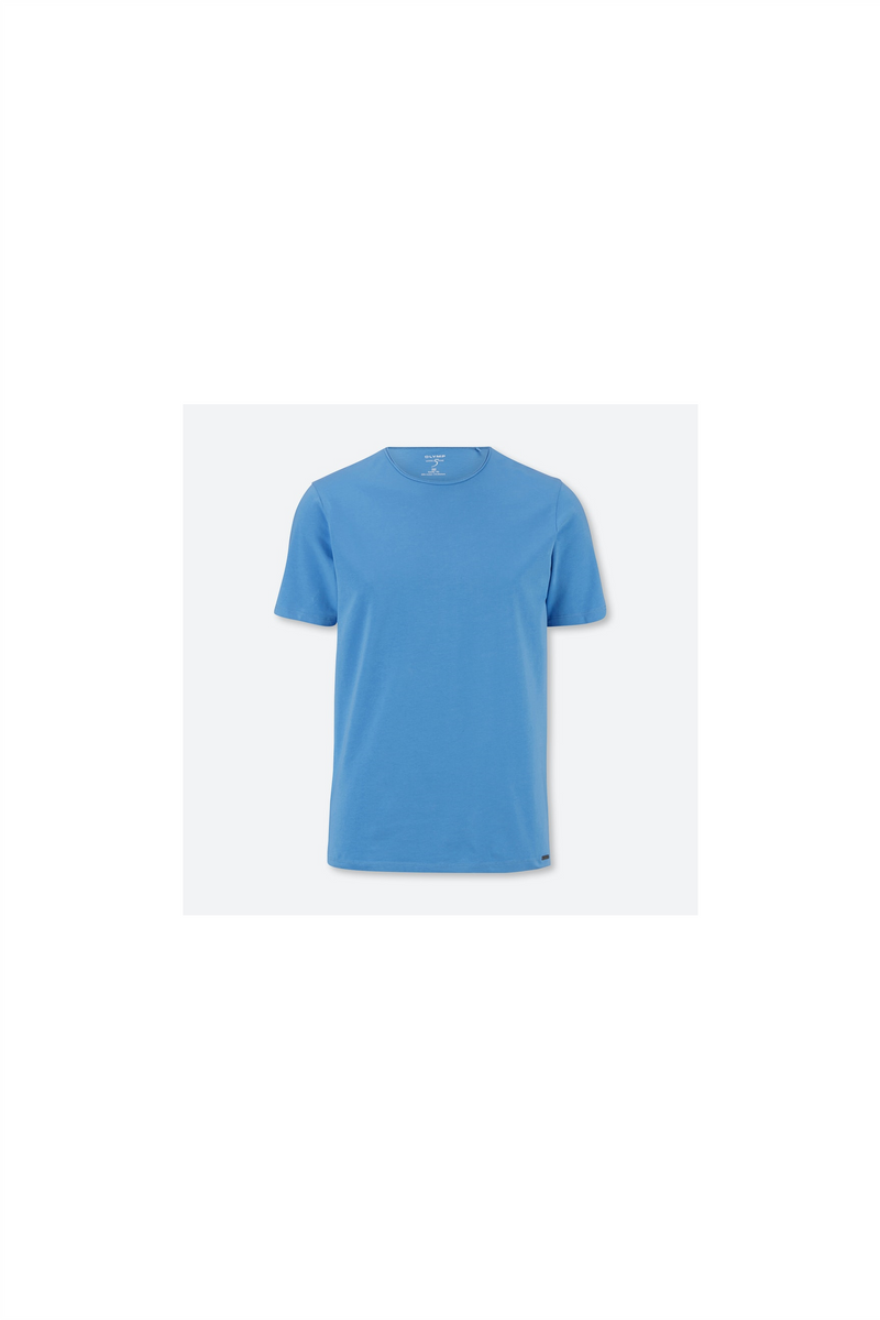 OLYMP T-Shirt Level 5 body fit Hellblau