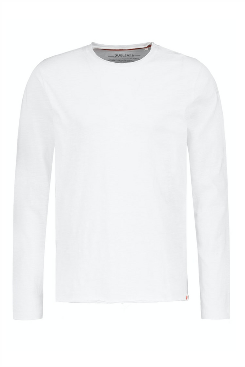 SUBLEVEL T-Shirt Langarm White