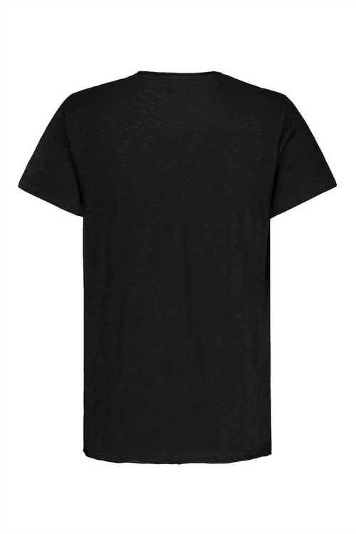 SUBLEVEL Strick T-Shirt Black