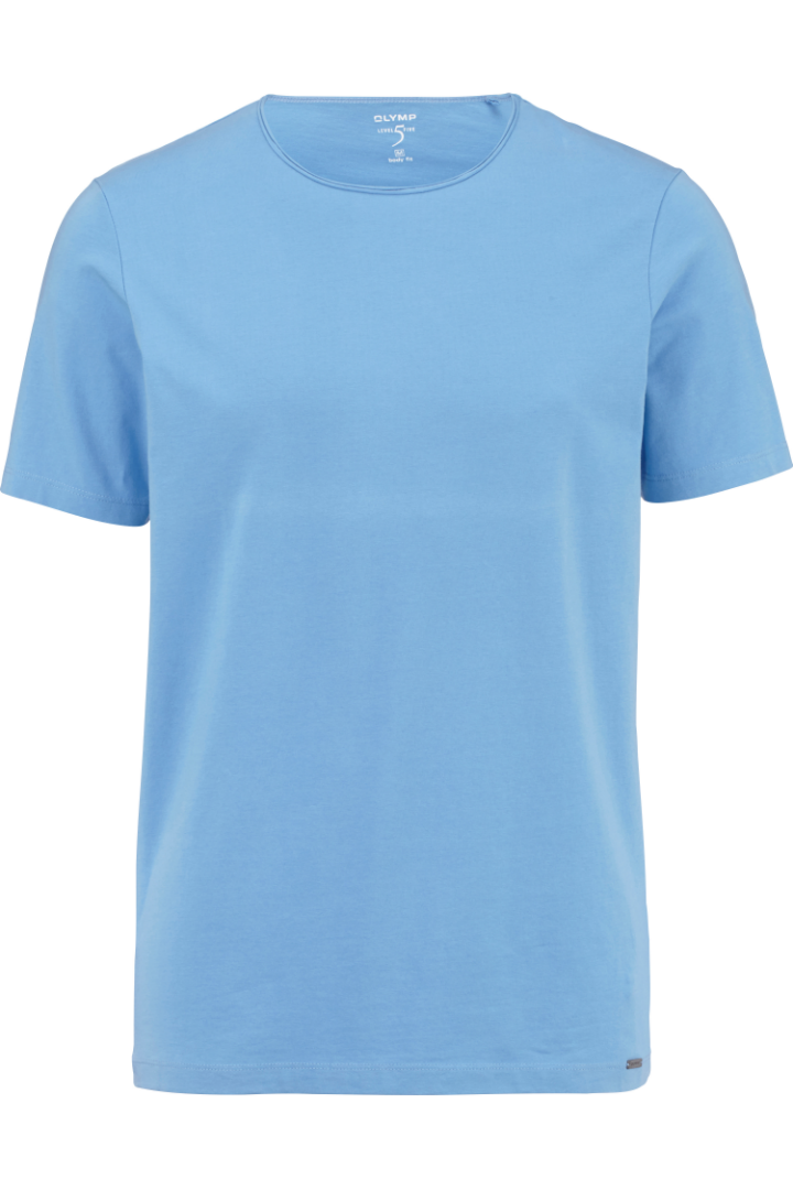 OLYMP T-Shirt Level 5 body fit Hellblau