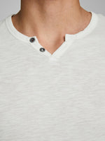 JACK & JONES Split T-Shirt Cloud Dancer