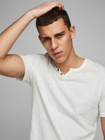 JACK & JONES Split T-Shirt Cloud Dancer