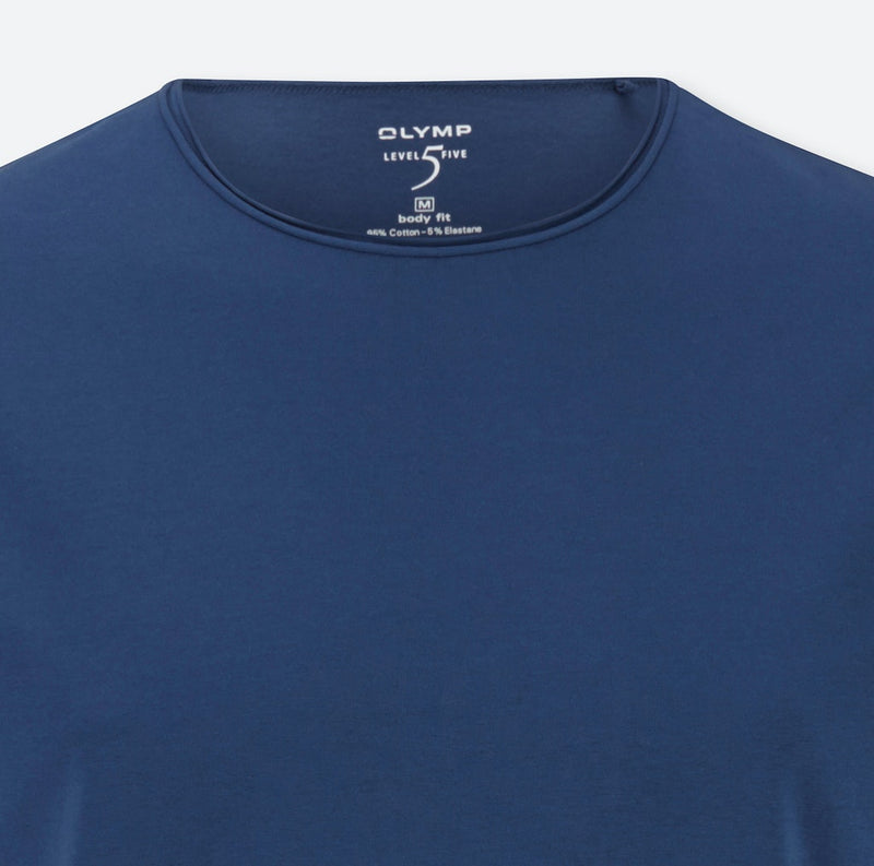 OLYMP T-Shirt Level 5 body fit Blau