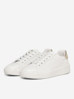 ONLY SHOES Sneaker White Gold