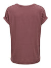 ONLY T-Shirt Rose Brown