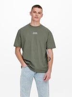 ONLY & SONS Backprint T-Shirt Castor Gray