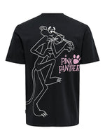 ONLY & SONS Backprint T-Shirt Pink Panther Dark Navy