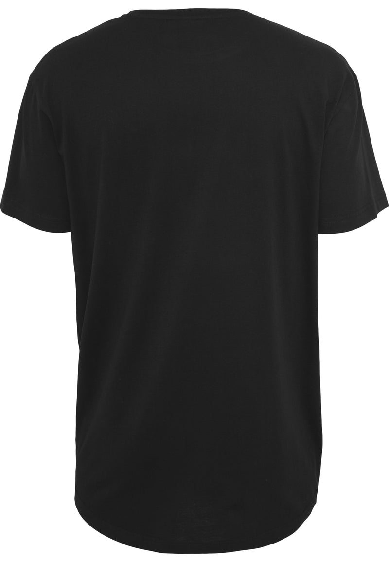 URBAN CLASSICS Shaped Long T-Shirt Black