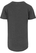 URBAN CLASSICS Shaped Long T-Shirt Charcoal
