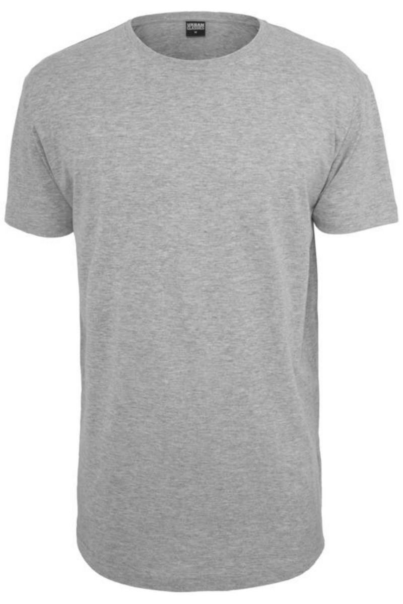 URBAN CLASSICS Shaped Long T-Shirt Grey